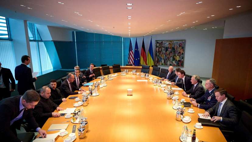 Ukraine's President Zelenskiy visits in Berlin