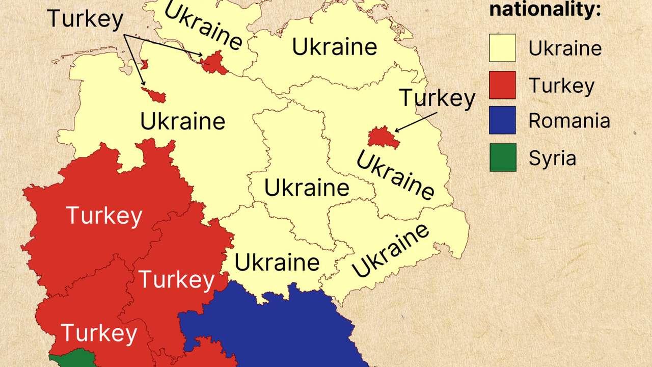 Ukrainians and Turks lead Germany’s foreign population across states