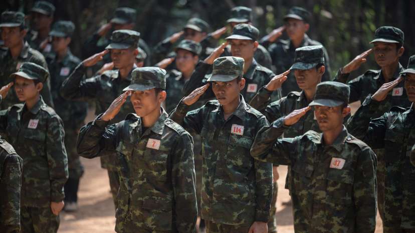 The Wider Image: In Myanmar's jungles, young volunteers train hard to fight junta
