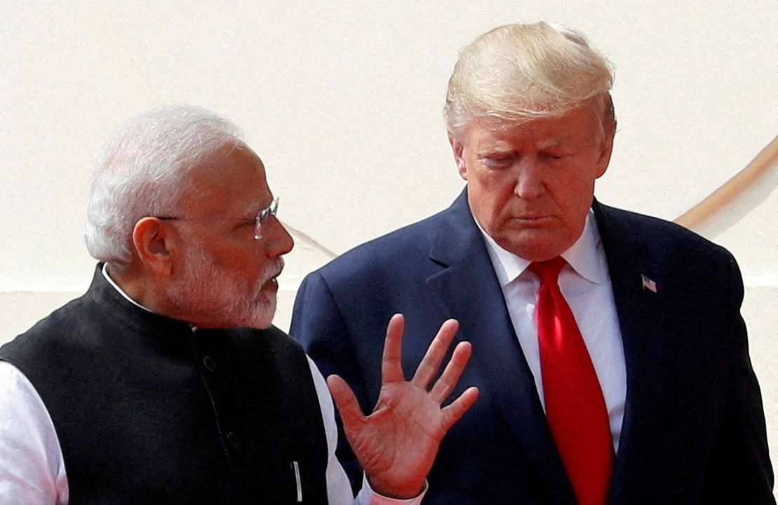 FILE PHOTO: U.S. President Donald Trump visits India in February 2020
