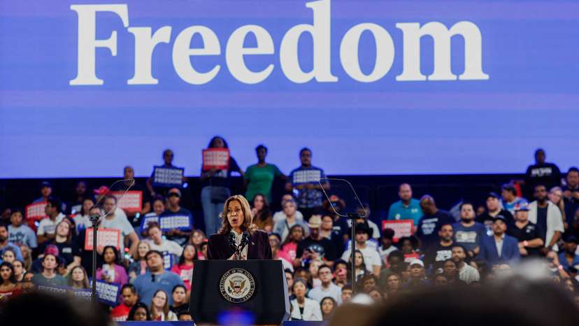 Democratic presidential nominee U.S. Vice President Harris campaigns in Houston