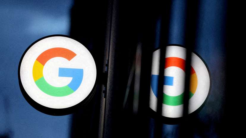 FILE PHOTO: The logo for Google is seen at a Google store in Manhattan, New York City, U.S.