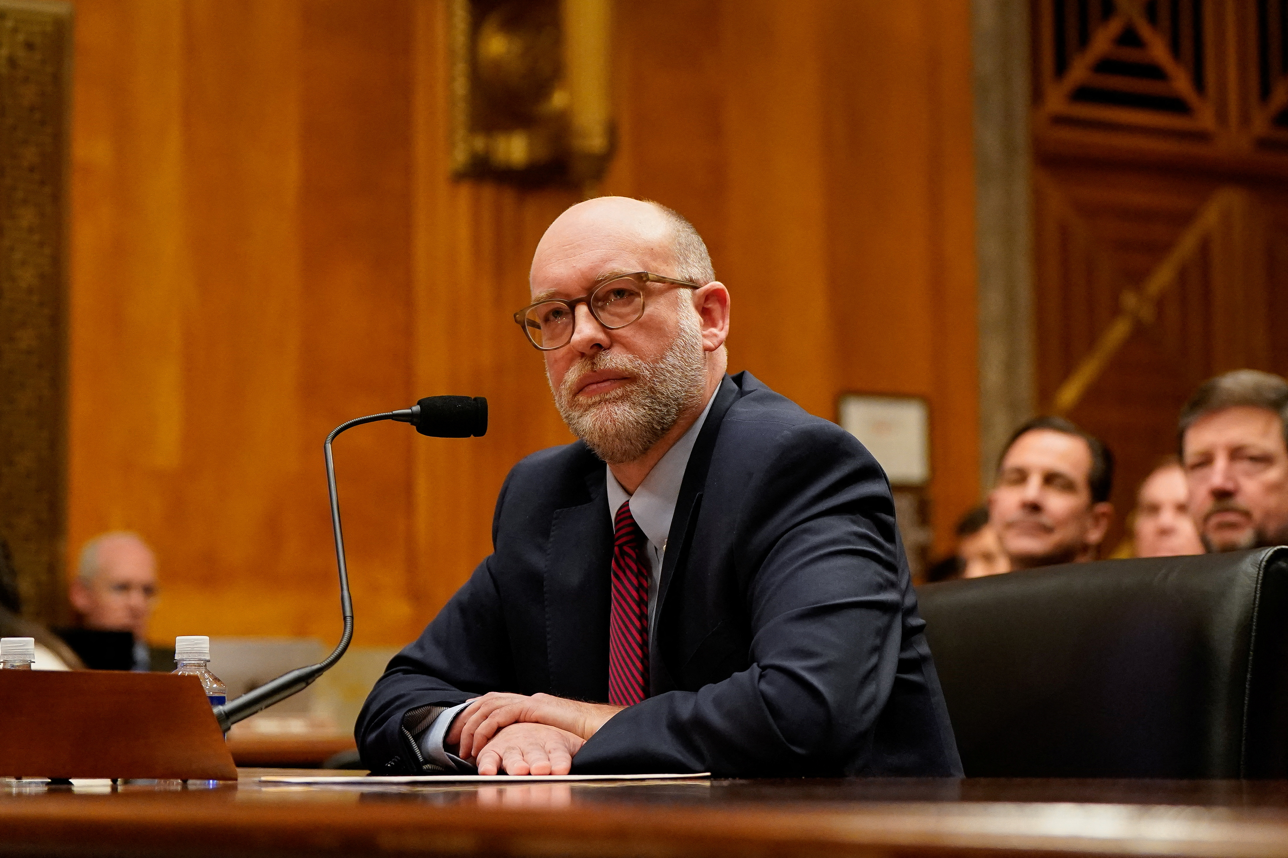 Senate Homeland Security and Governmental Affairs Committee confirmation hearing on Russell Vought’ s nomination to be director of the Office of Management and Budget, on Capitol Hill in Washington