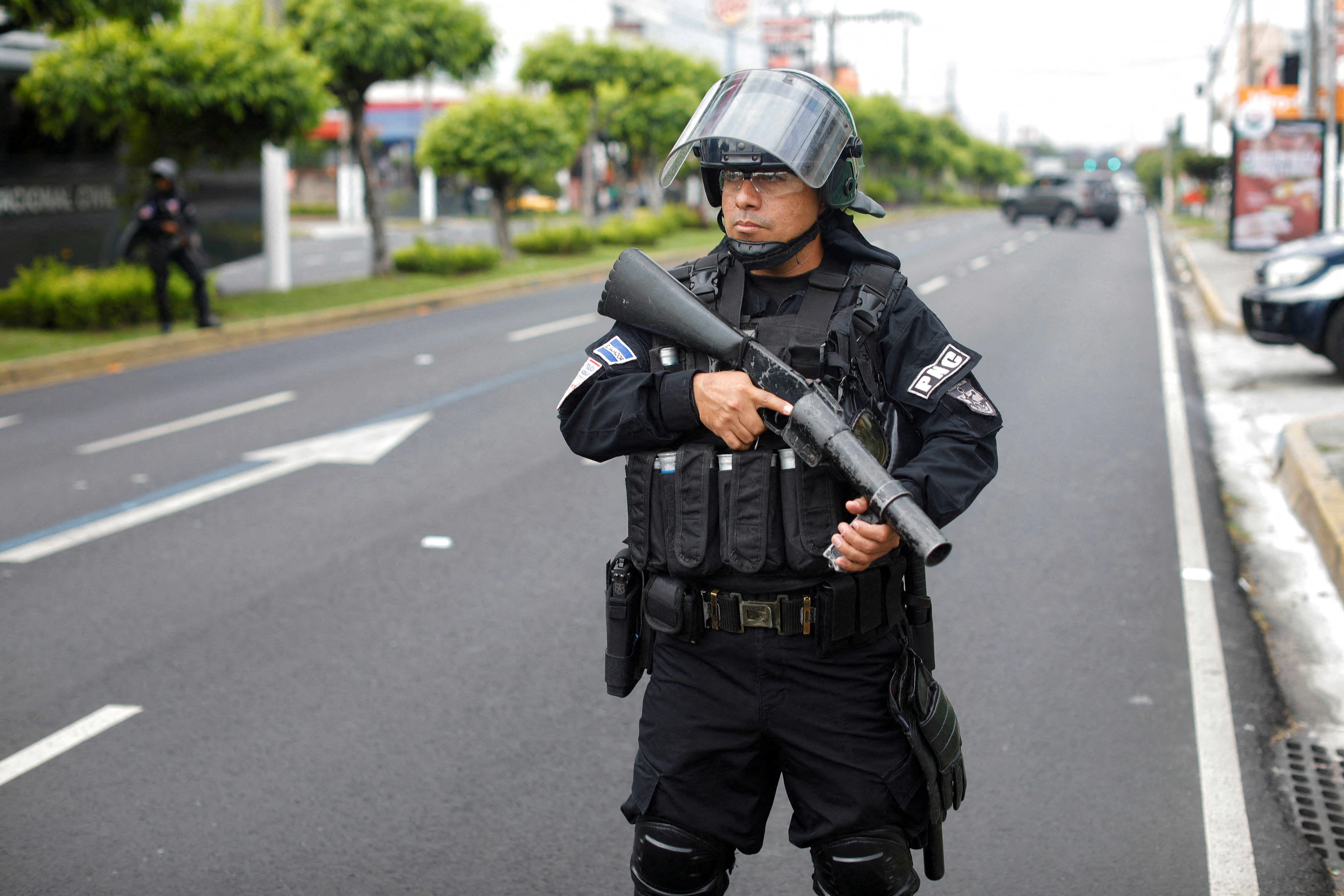 FILE PHOTO: Protest to demand the release of people detained during the state of emergency decreed by the government to curb gang violence, ahead of the Miss Universe gala to be held in San Salvador