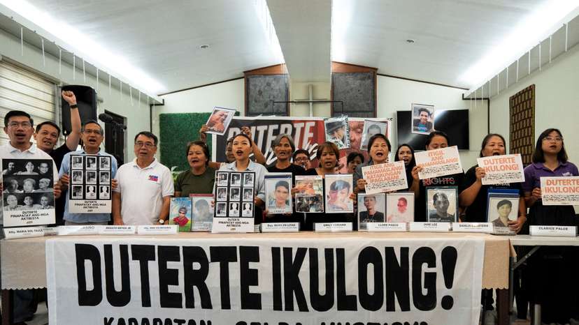 Protest following the arrest of former Philippine President Rodrigo Duterte