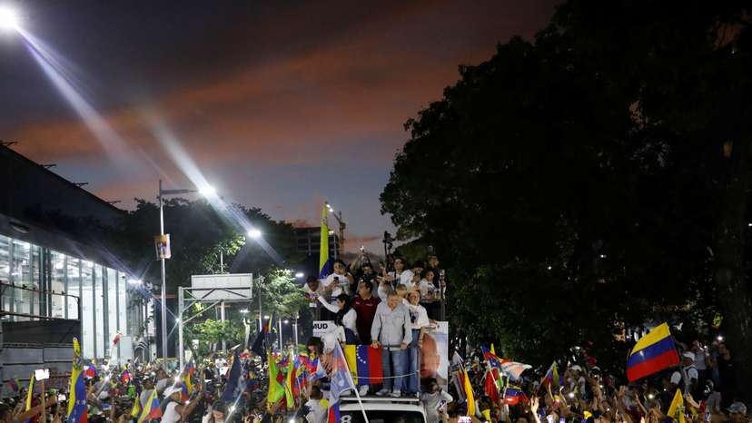 Venezuela's opposition presidential candidate Edmundo Gonzalez and opposition leader Maria Corina Machado campaign in Caracas