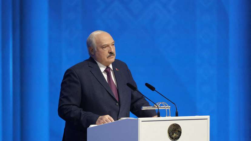 Belarus' President Lukashenko addresses the nation