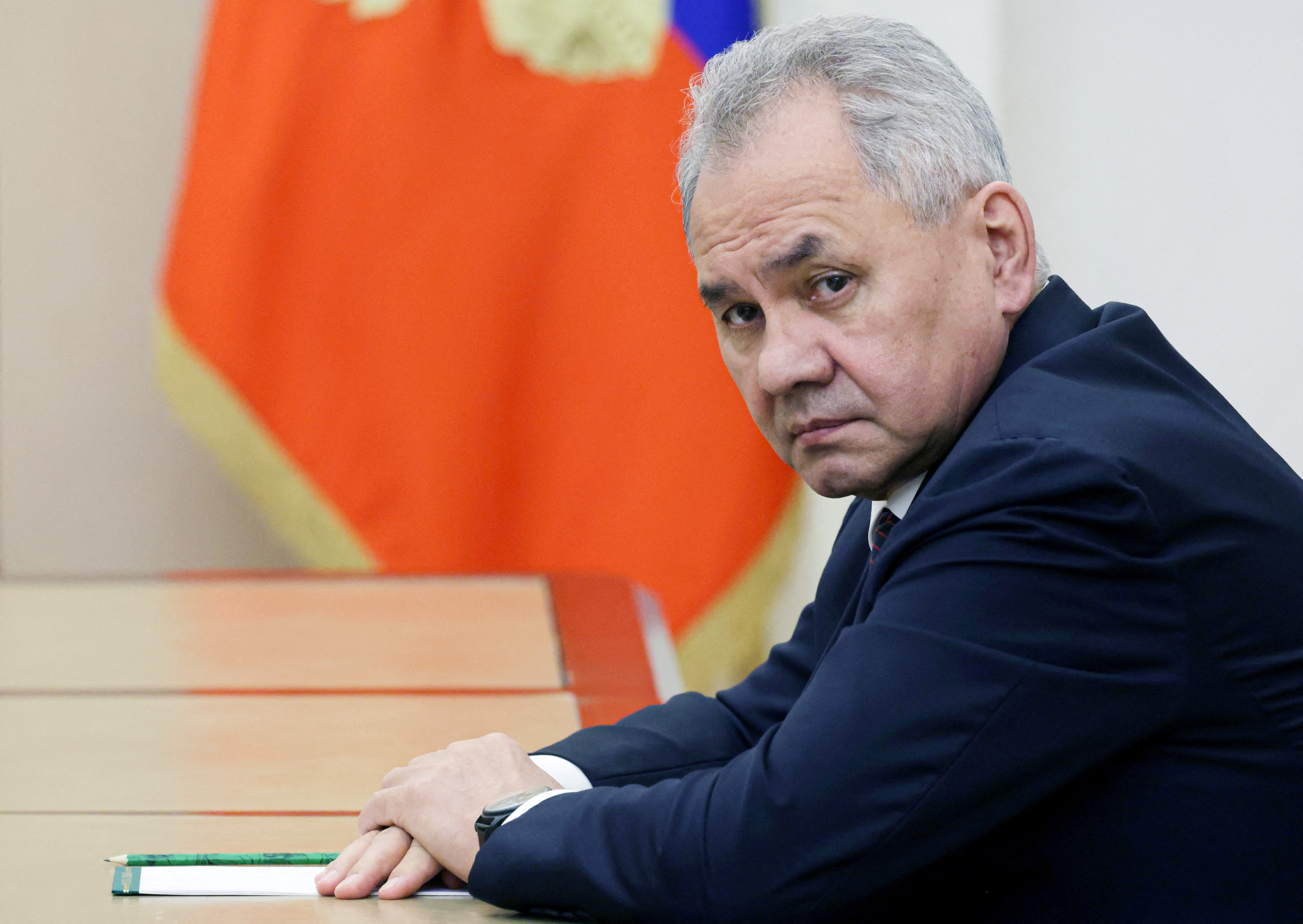 FILE PHOTO: Russian Security Council's Secretary Sergei Shoigu attends a meeting in Moscow