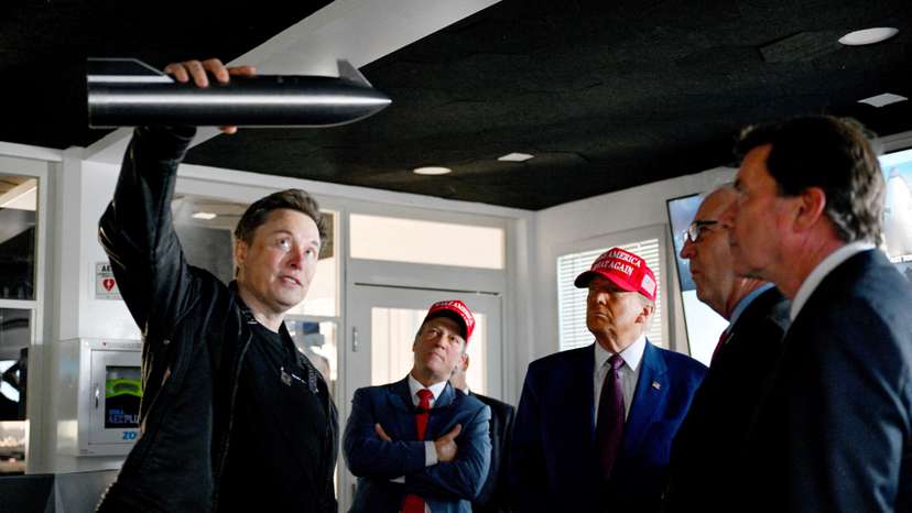 FILE PHOTO: Donald Trump Watches SpaceX Launch Its Sixth Test Flight Of Starship Spacecraft