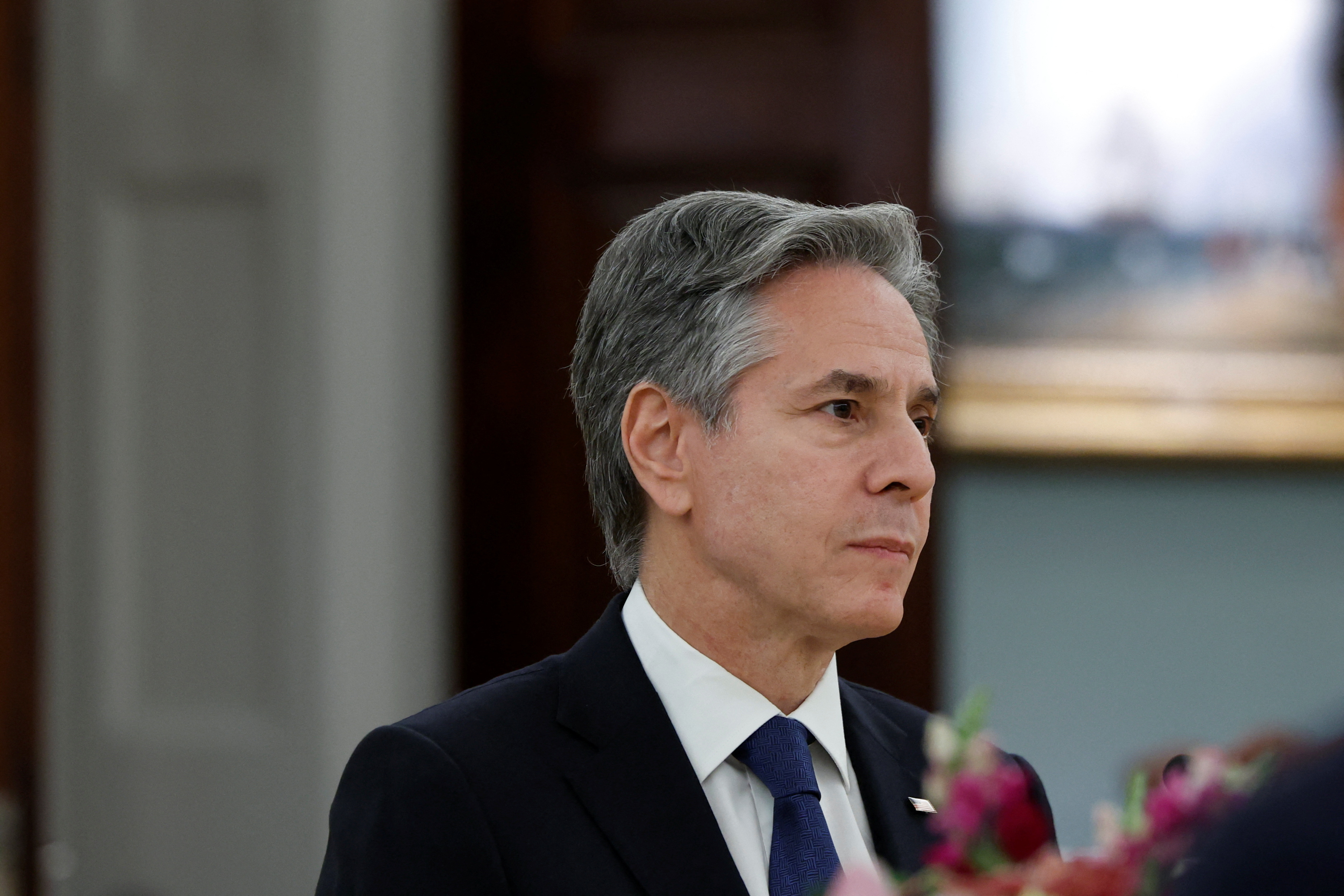 FILE PHOTO: U.S. Secretary of State Antony Blinken meets with Thai Foreign Minister Parnpree Bahiddha-Nukara at the State Department in Washington