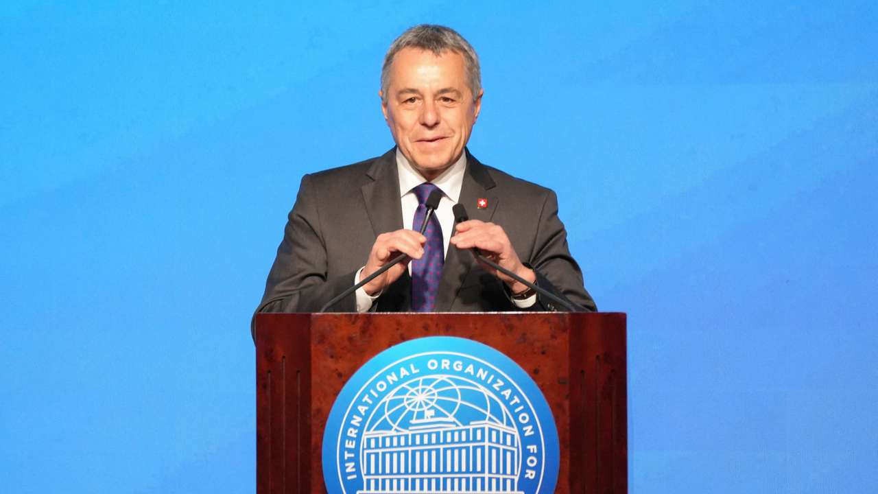 Swiss Foreign Minister Ignazio Cassis, attends signing ceremony of Convention on the Establishment of The International Organization for Mediation (IOMed) in Hong Kong