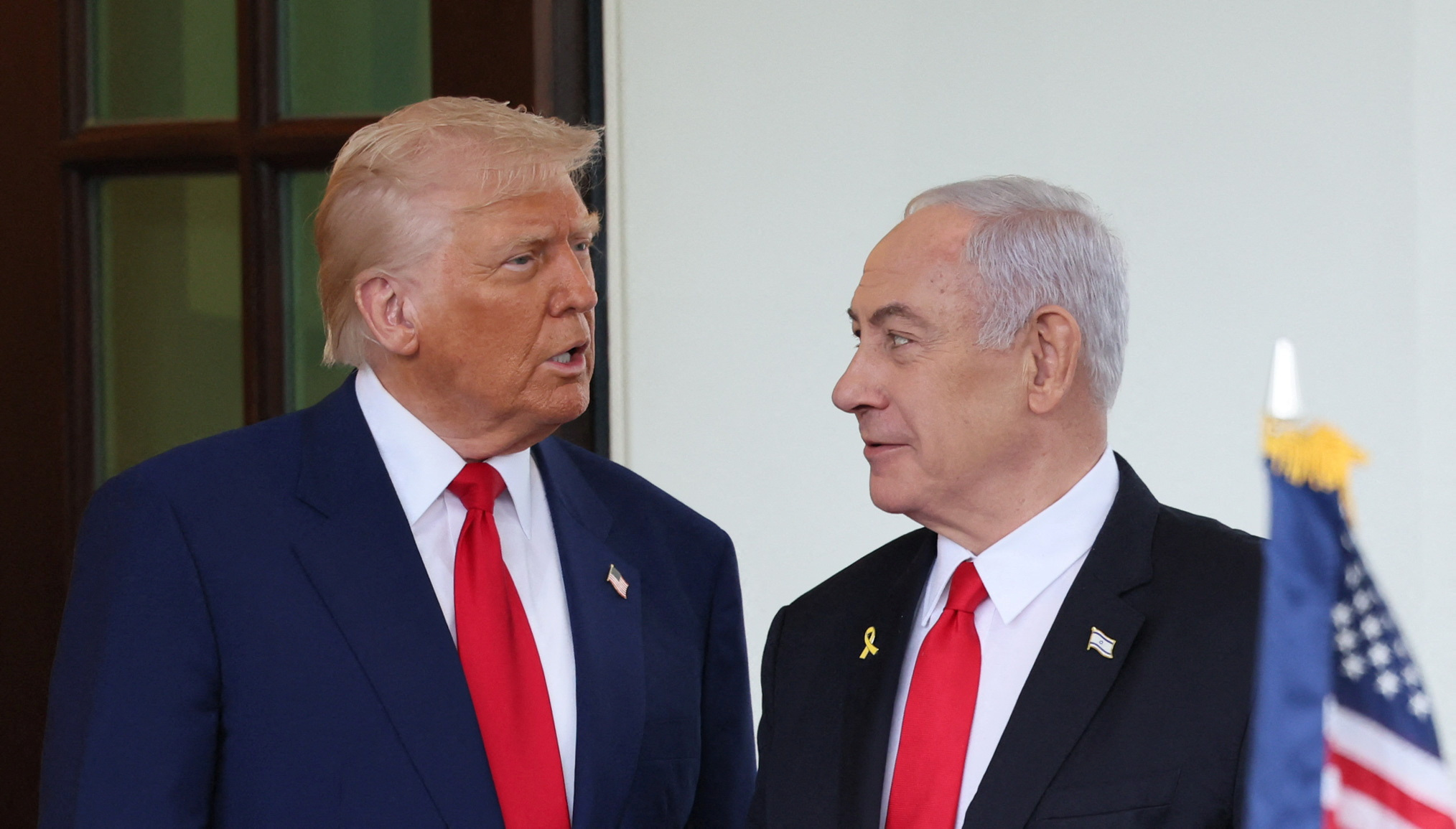 U.S. President Trump meets Israeli PM Netanyahu in Washington