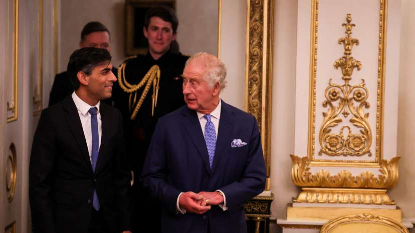 Britain's King Charles hosts a reception to mark the conclusion of the Global Investment Summit, at Buckingham Palace