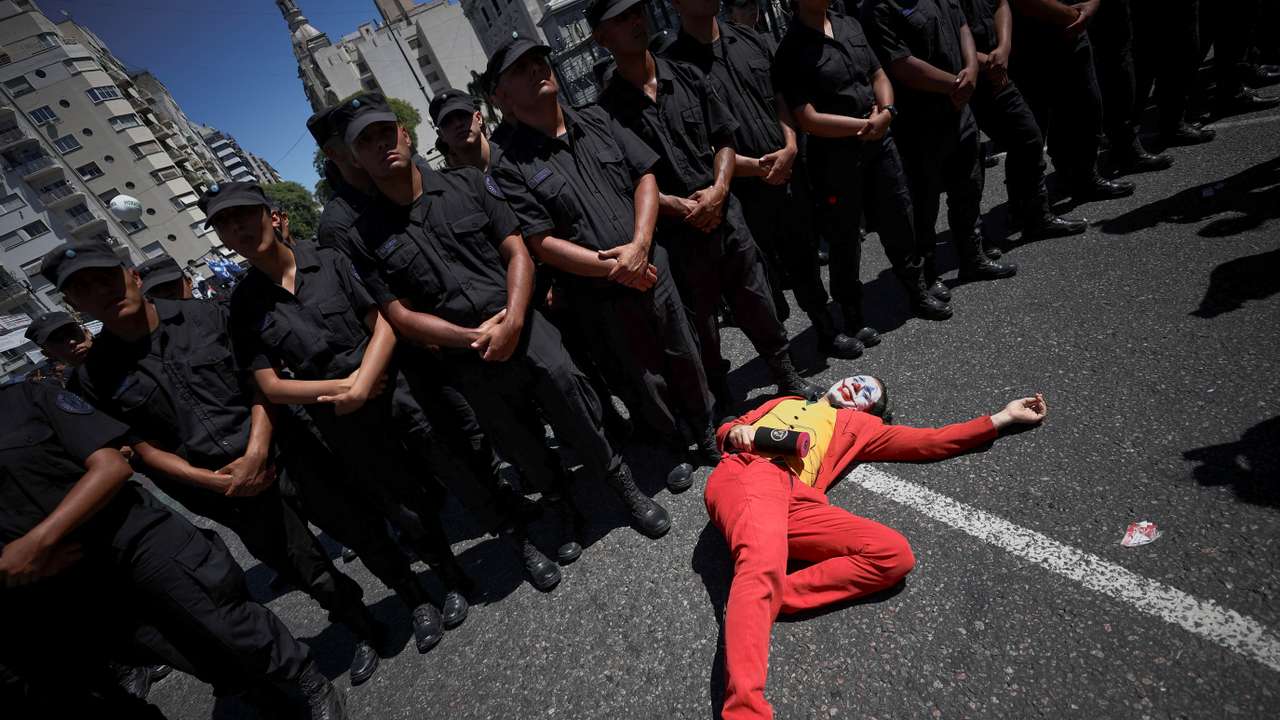 One-day national strike to protest against Argentine President Milei's measures, in Buenos Aires