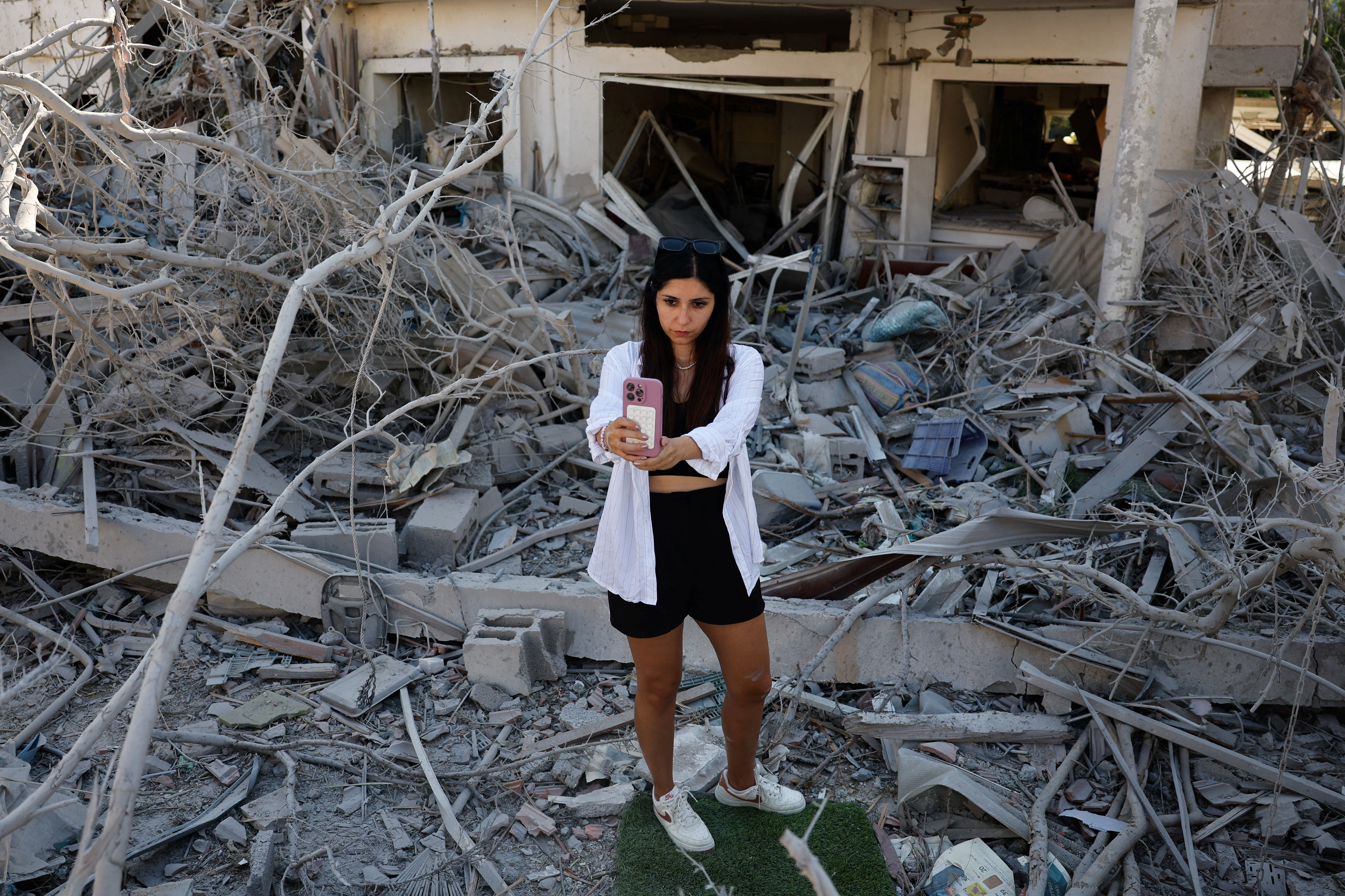 Aftermath of missile attack from Iran on Israel, in Rishon LeZion