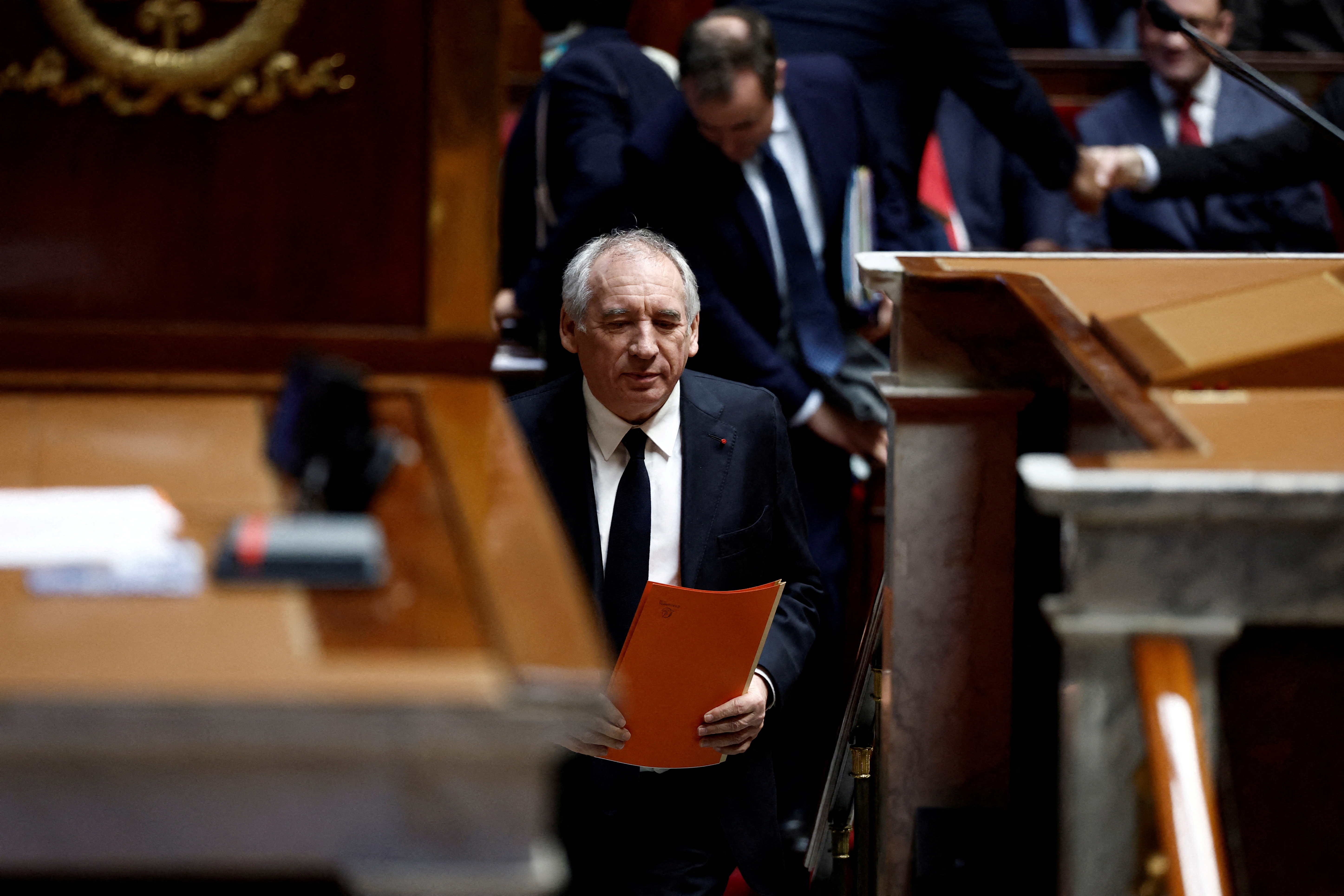 French PM Bayrou delivers his general policy speech in front of the parliament in Paris