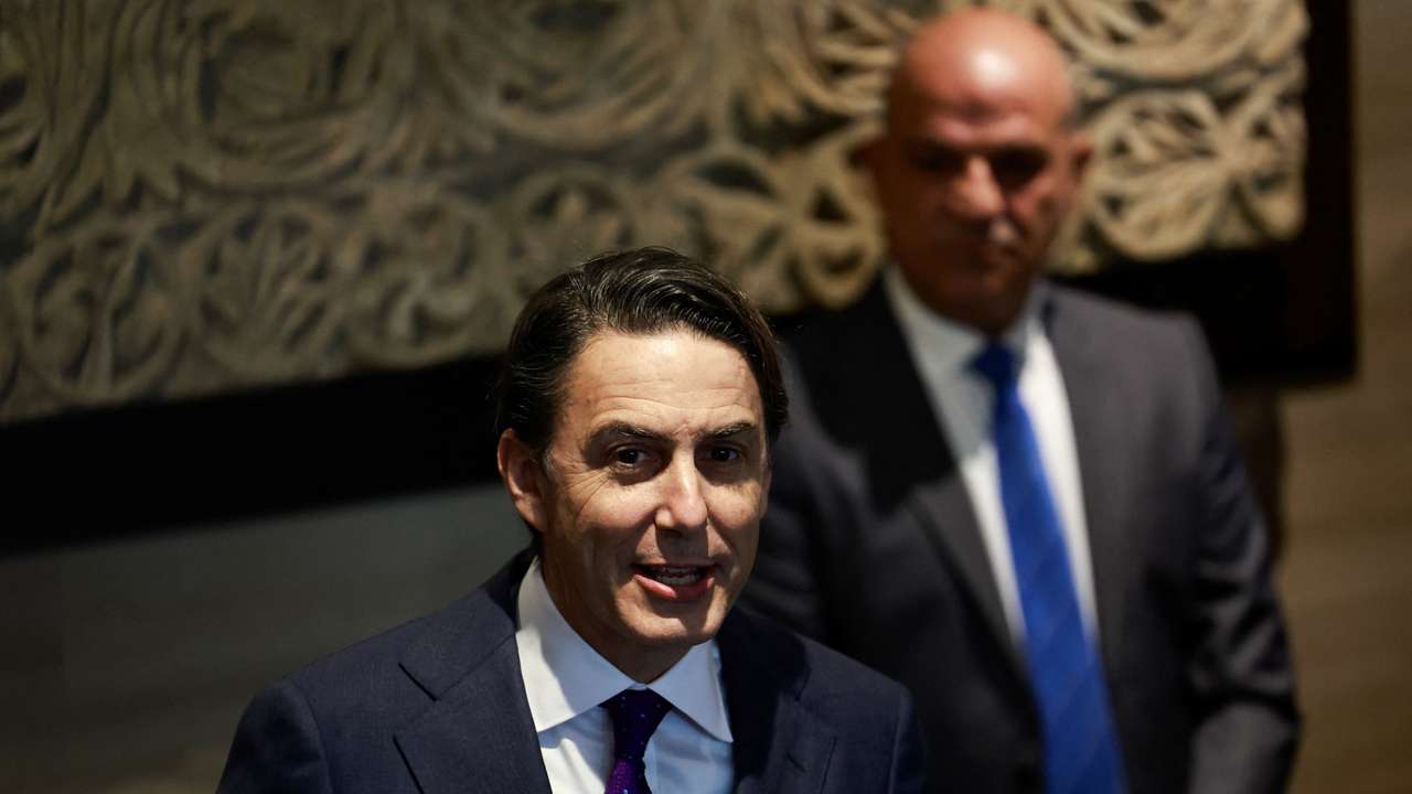 Lebanese Parliament Speaker Nabih Berri meets with U.S. special envoy Amos Hochstein