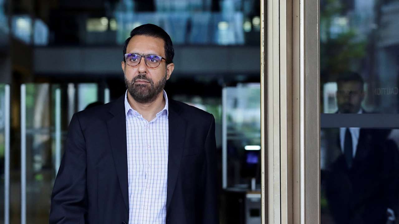 Leader of the Opposition Pritam Singh leaves the Supreme Court after his appeal was dismissed in Singapore