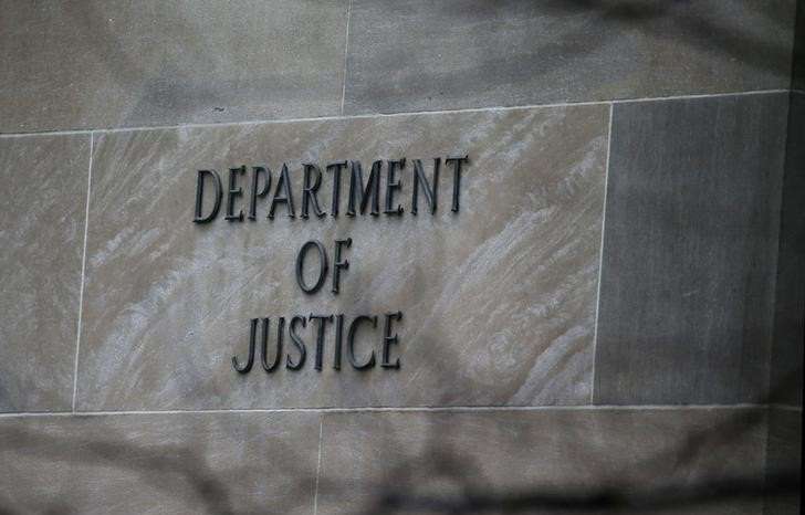 The U.S. Department of Justice building is pictured in Washington