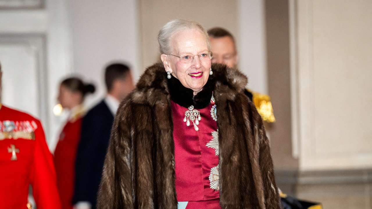 FILE PHOTO: Denmark's Queen Margrethe arrive to greet the diplomatic corps on the occasion of the New Year at Christiansborg Palace