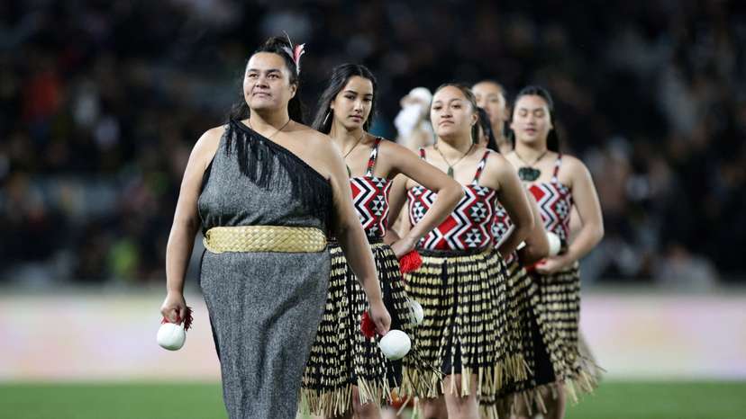 FILE PHOTO: Maori performers before a rugby game
