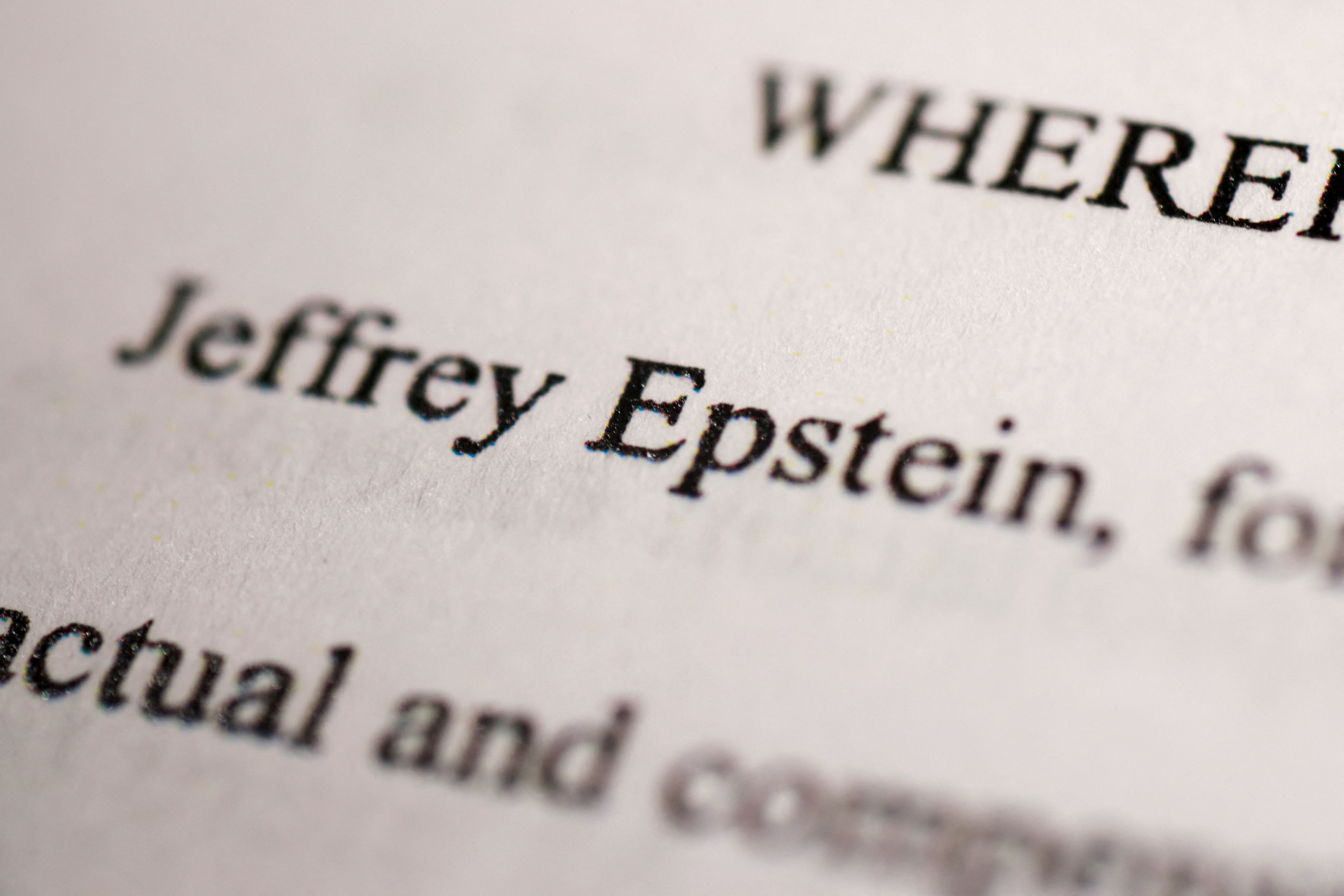 Newly-released documents from the U.S. Justice Department files on Jeffrey Epstein