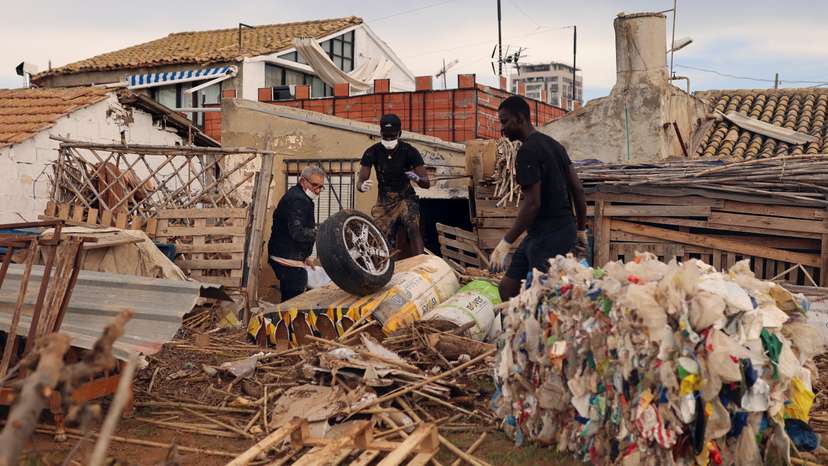 FILE PHOTO: Aftermath of floods in Spain