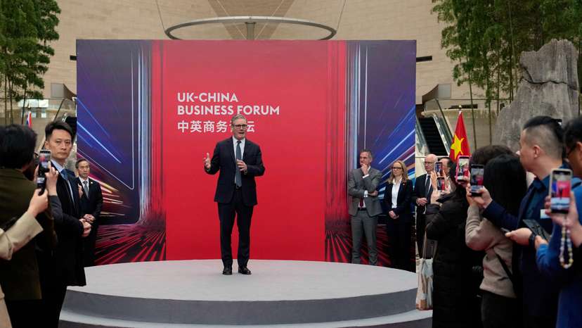 Britain's PM Keir Starmer visits China