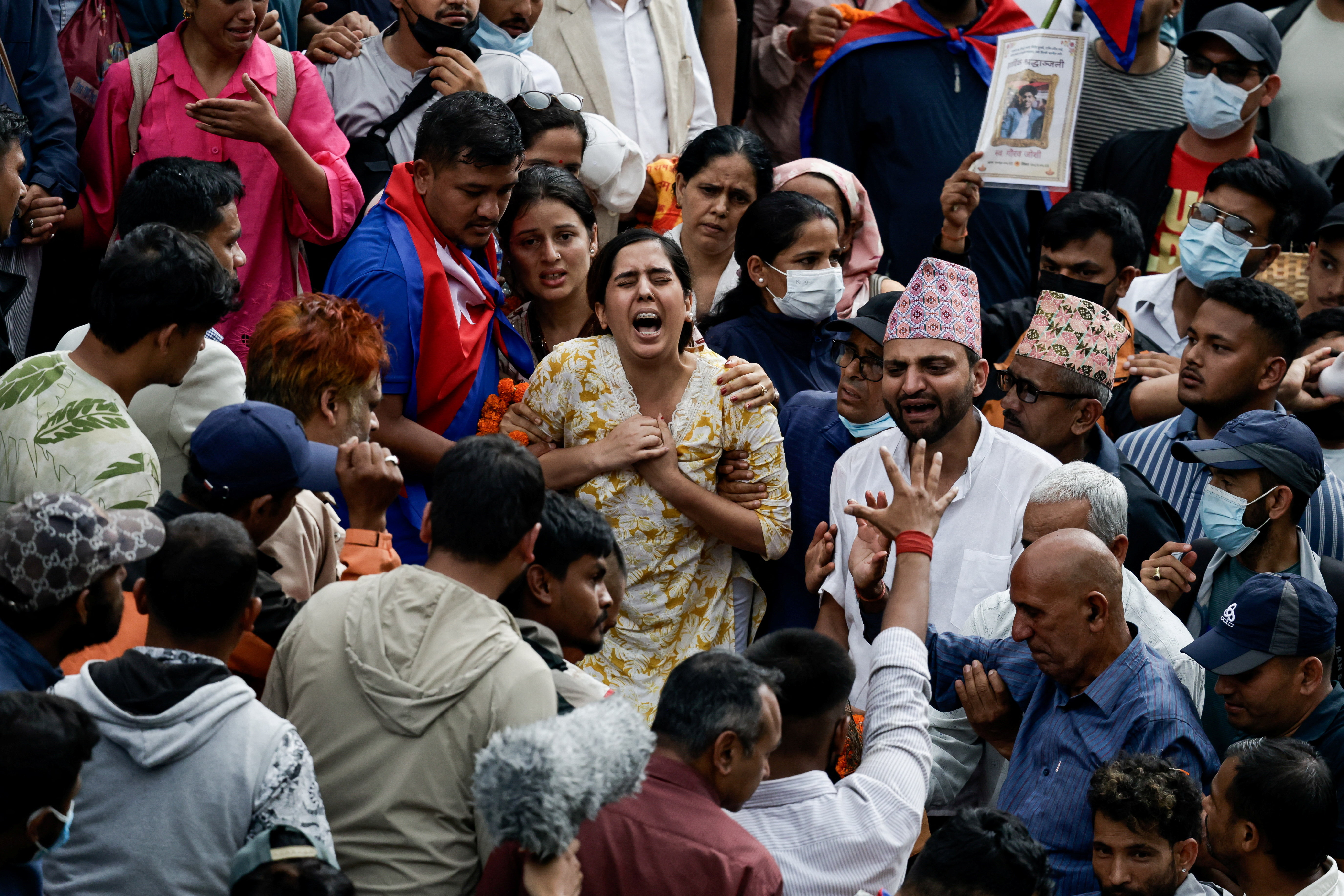 Aftermath of anti-corruption protests, in Kathmandu