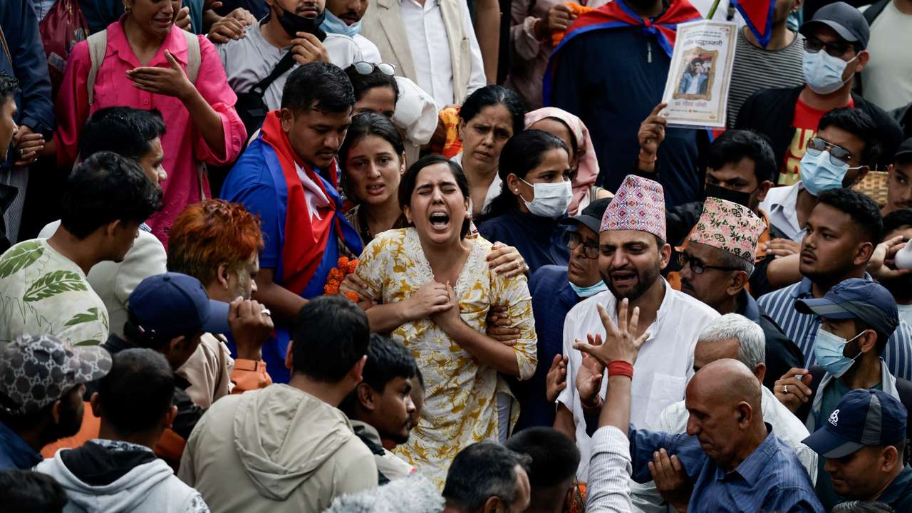 Aftermath of anti-corruption protests, in Kathmandu