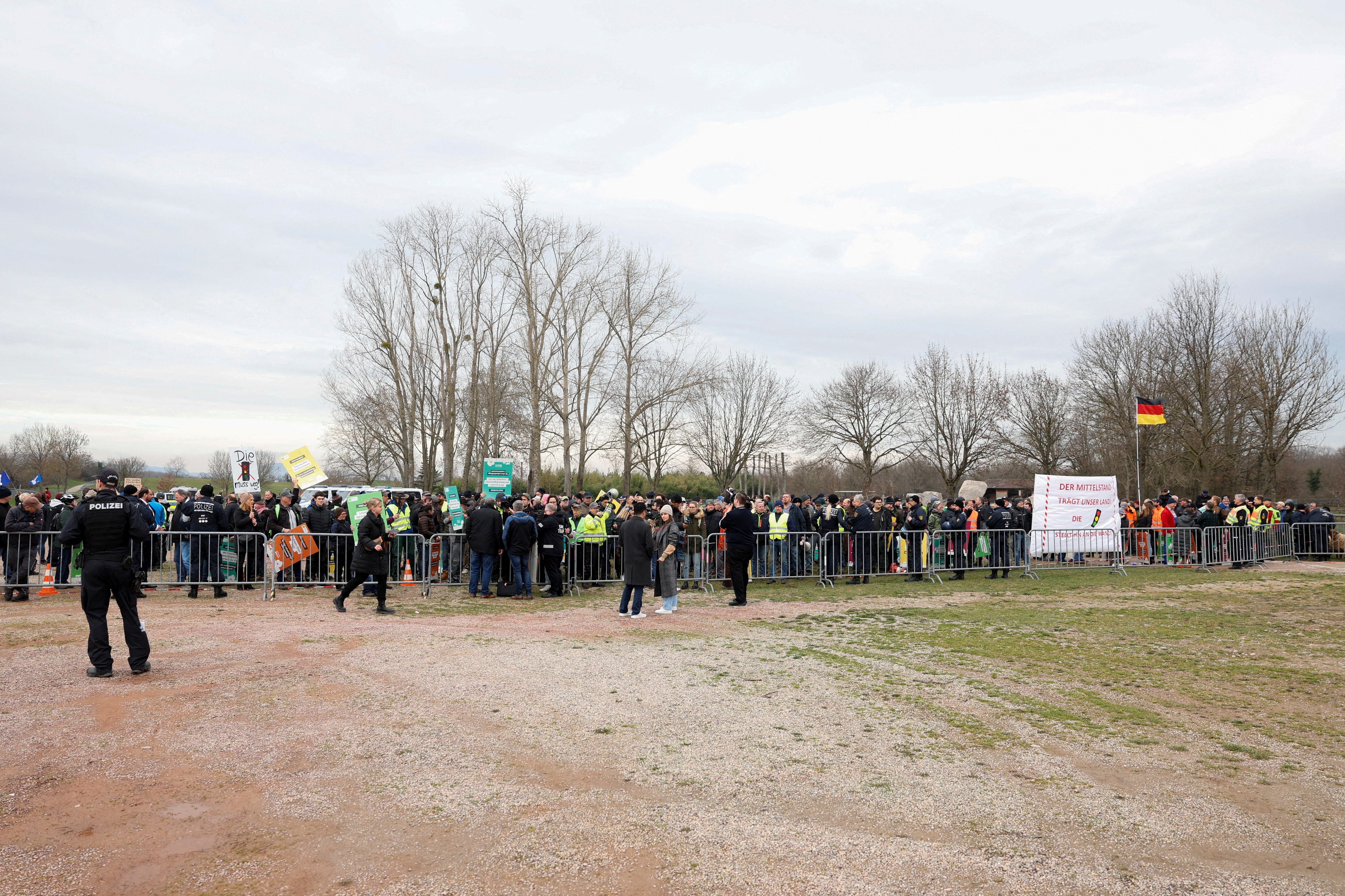 FILE PHOTO: German farmers protest against planned cut of vehicle tax subsidies Freiburg
