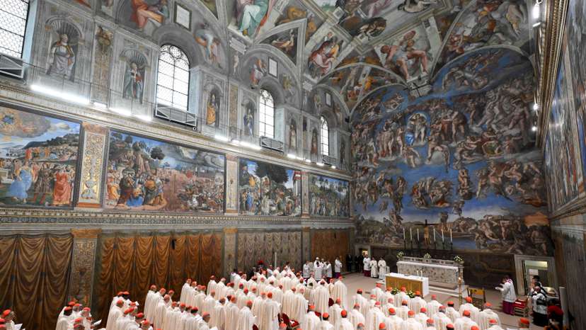 Pope Leo XIV conducts Mass in the Sistine Chapel at the Vatican