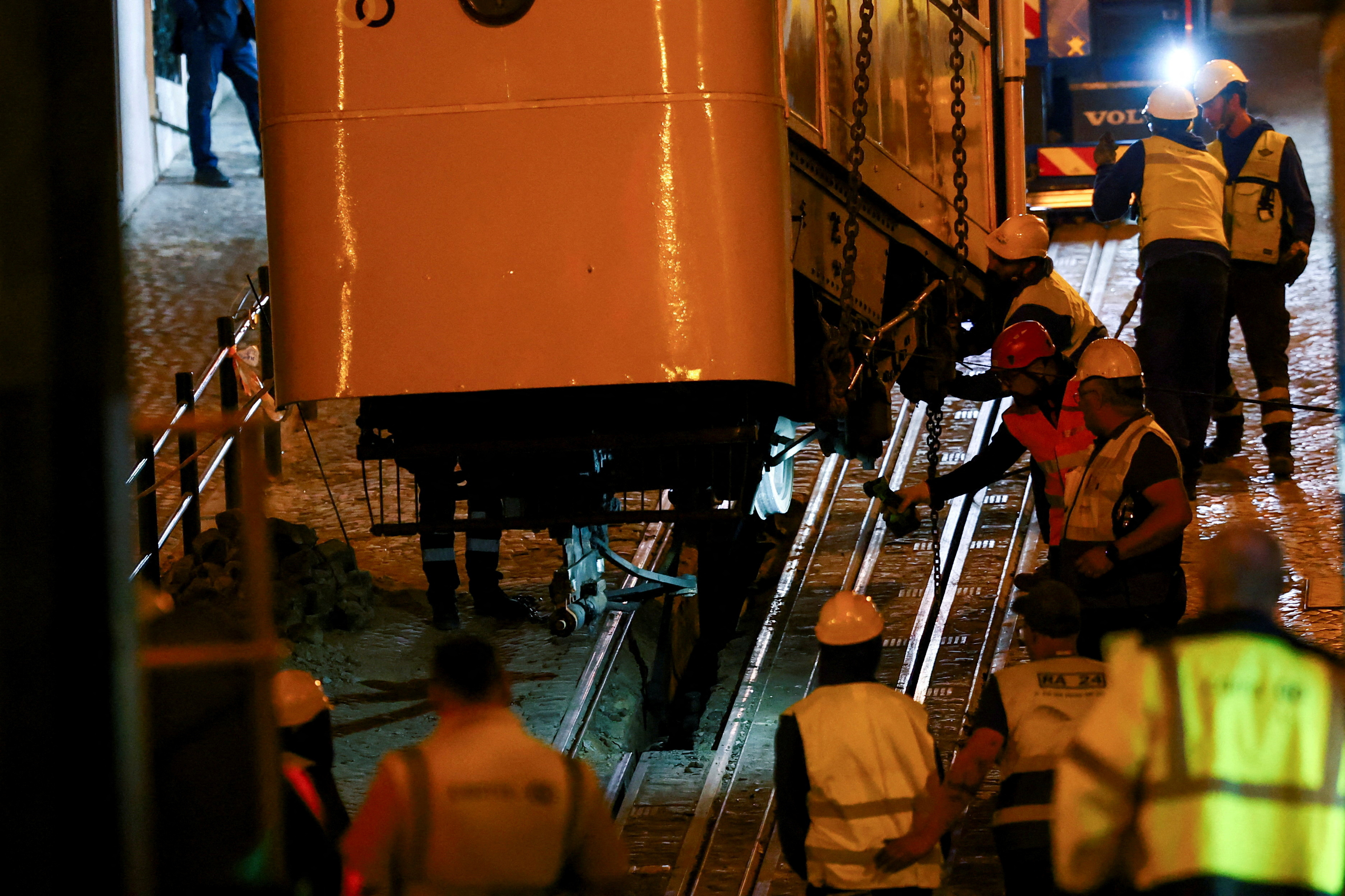 FILE PHOTO: Aftermath of the Gloria Funicular accident in Lisbon