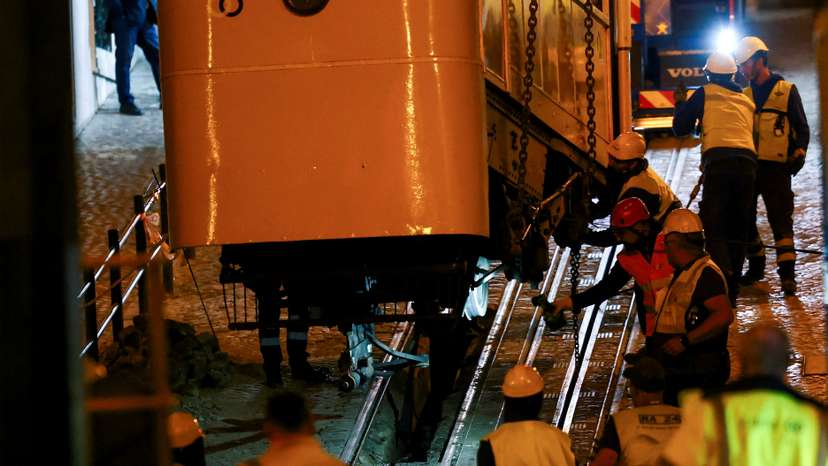 FILE PHOTO: Aftermath of the Gloria Funicular accident in Lisbon