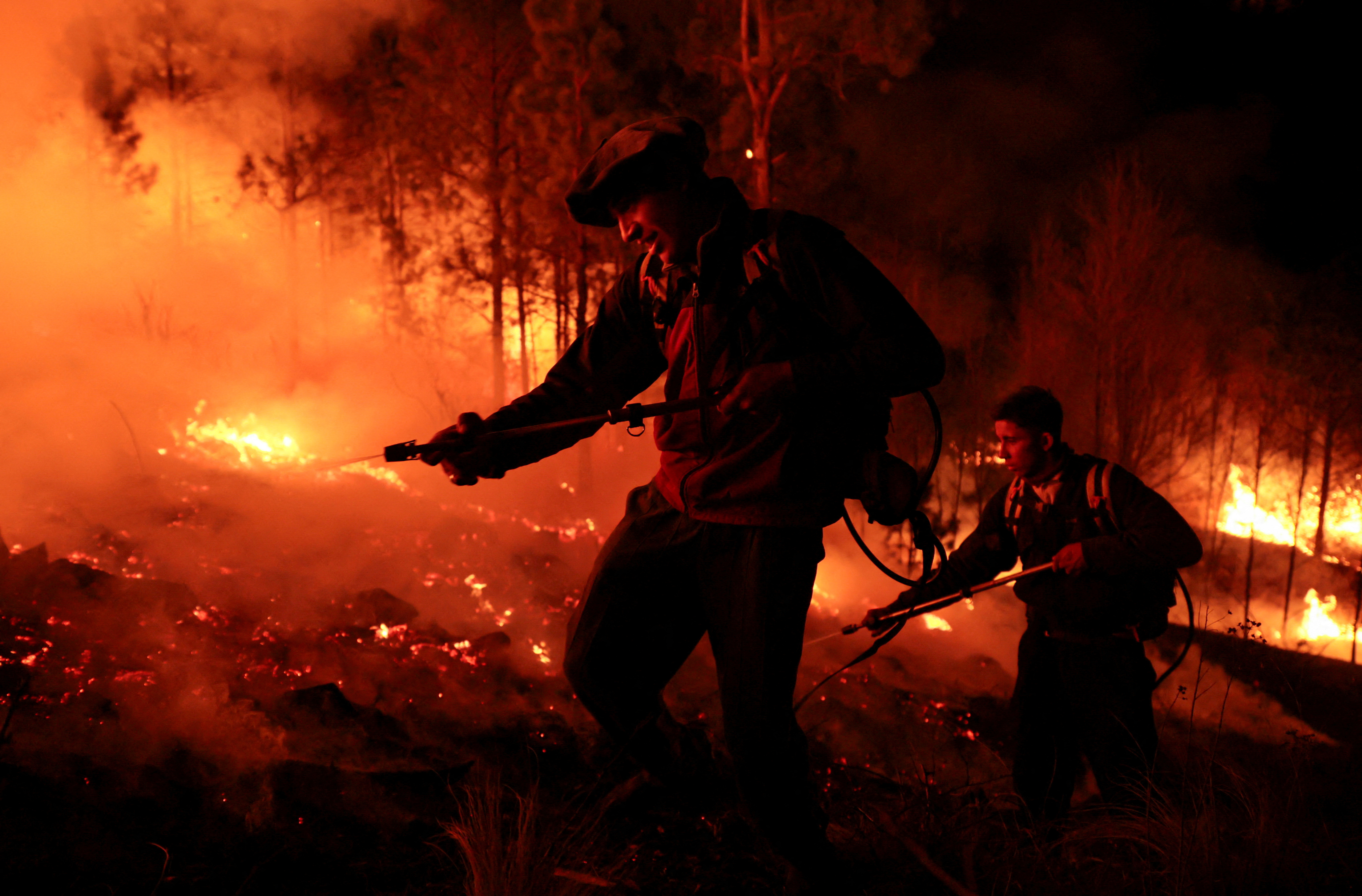 FILE PHOTO: Wildfires in Cordoba