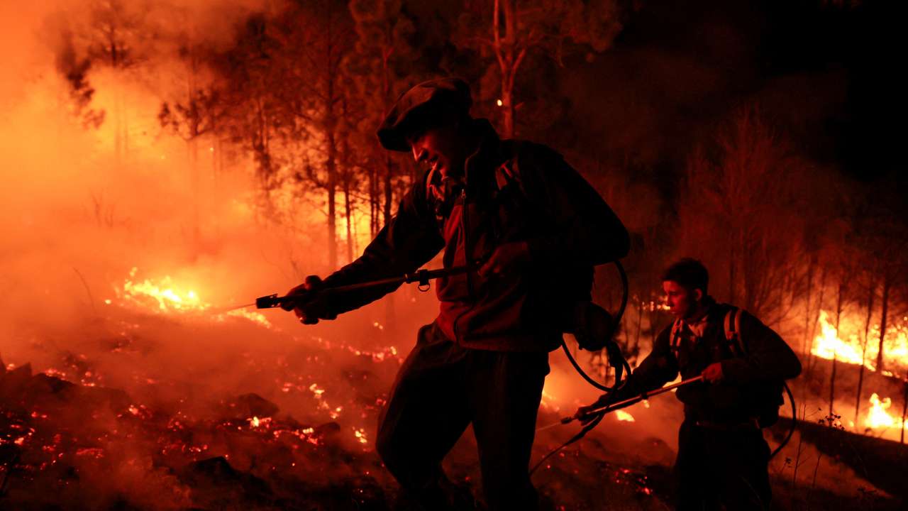 FILE PHOTO: Wildfires in Cordoba
