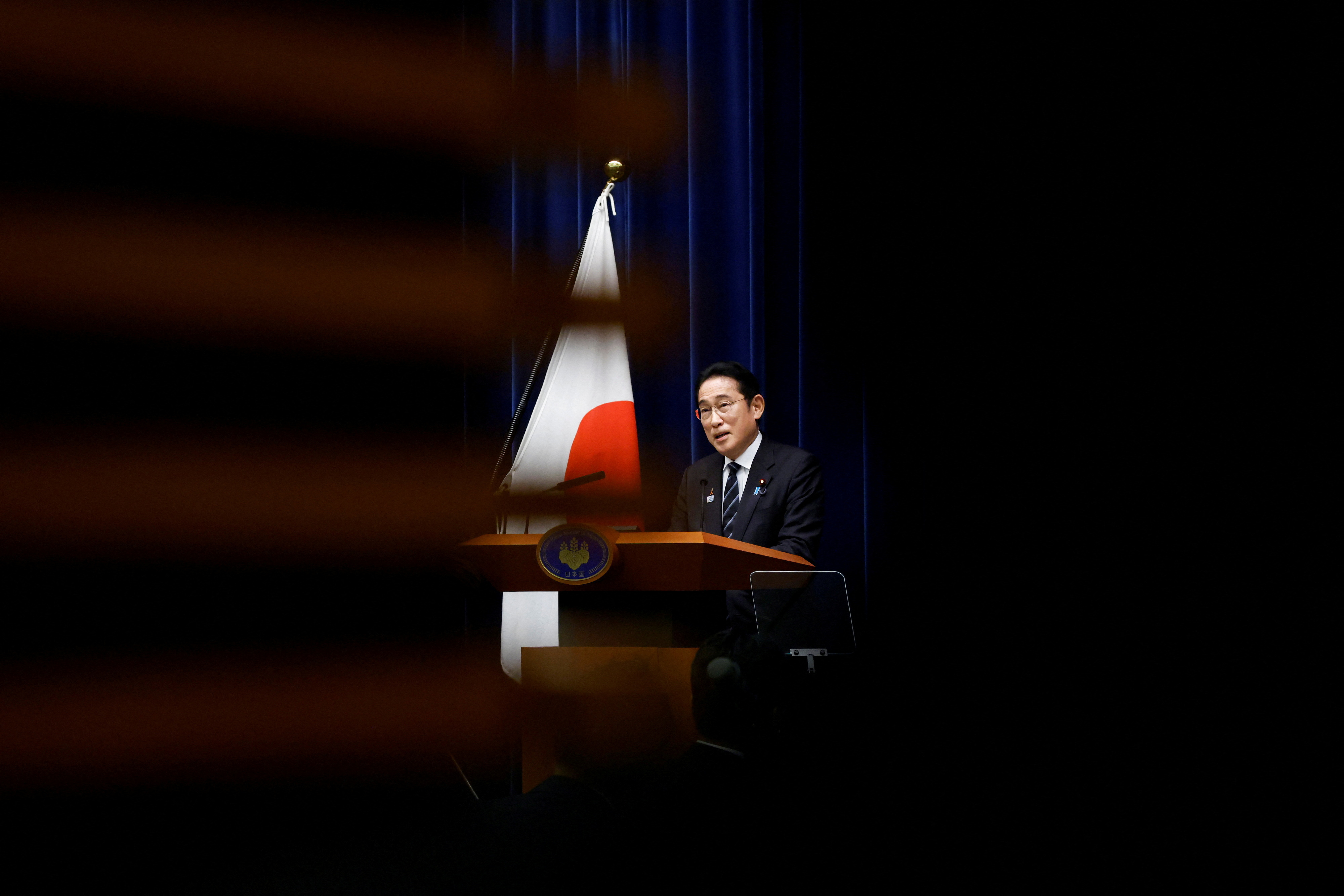 FILE PHOTO: Kishida, Japan's prime minister, holds news conference in Tokyo