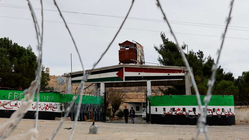 People search for prisoners at Sednaya prison after rebels seized the capital and announced that they have ousted President Bashar al-Assad in Sednaya, Syria