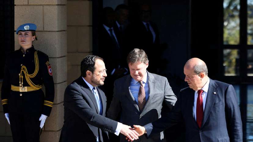 FILE PHOTO: Cyprus leaders meet on opening more checkpoints