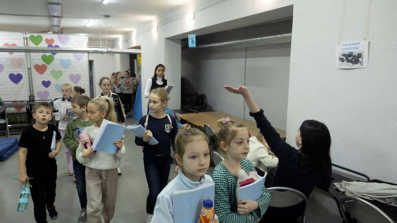 Emotional trauma piles up for Ukraine's children at primary school in Kyiv three years after invasion