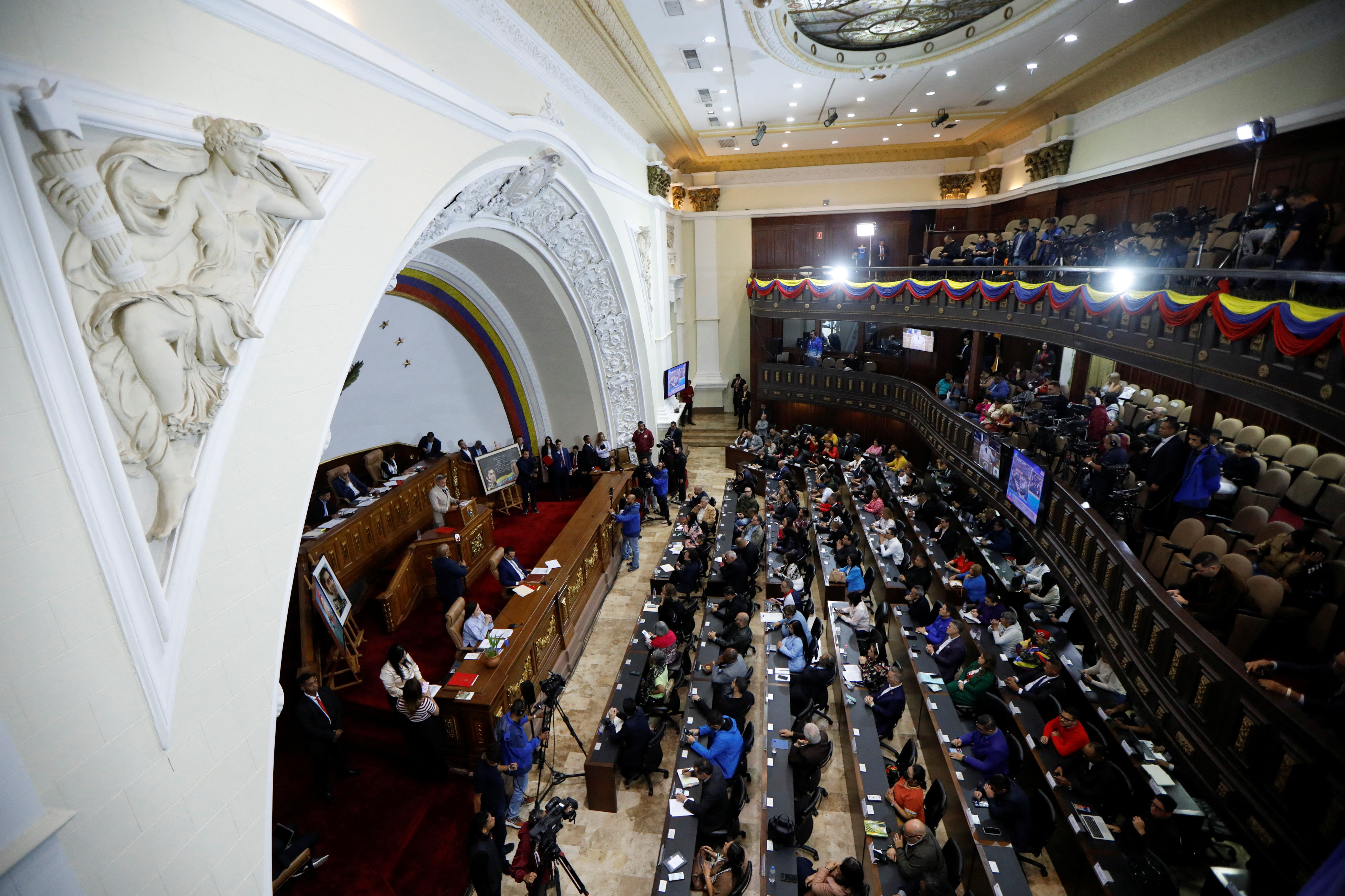 Venezuela's National Assembly holds extraordinary session, in Caracas