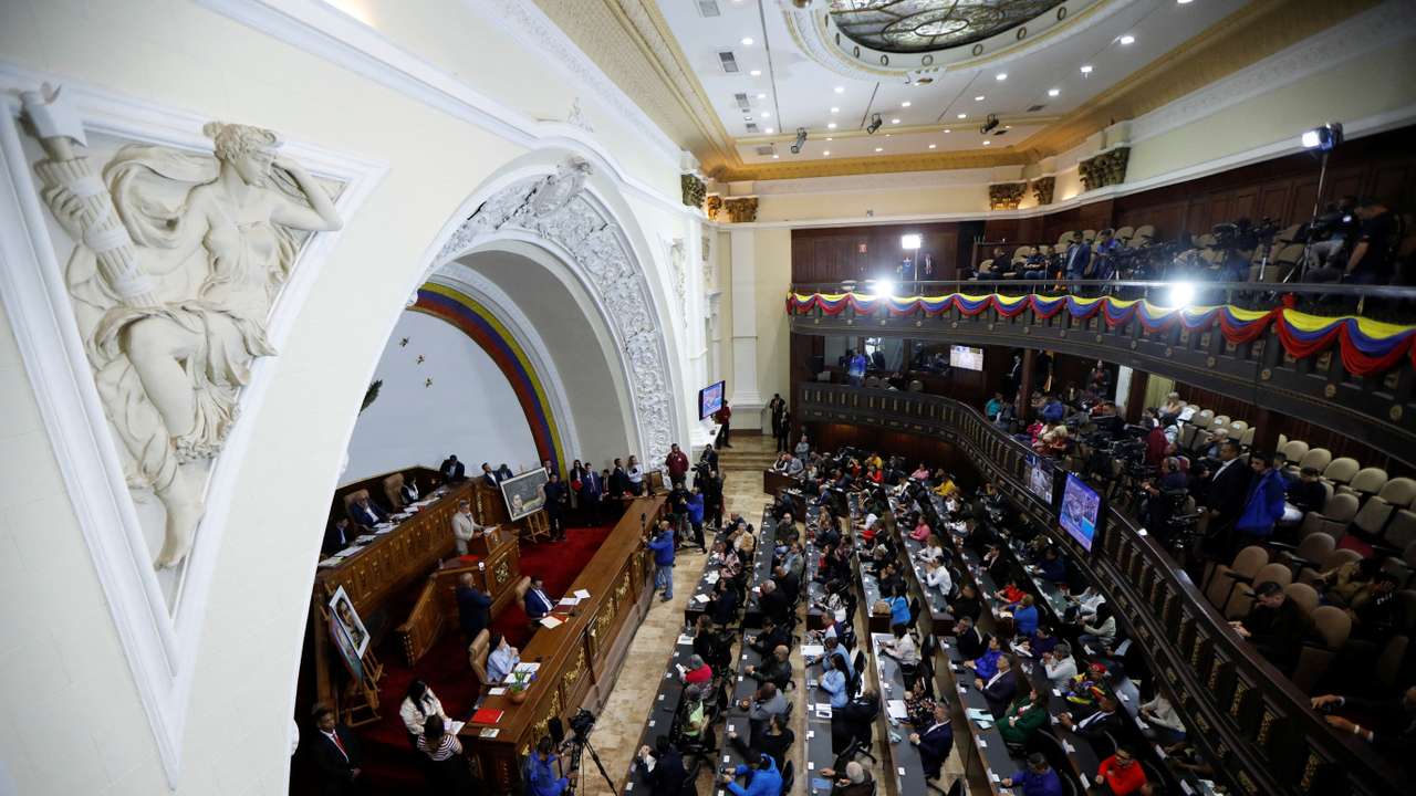 Venezuela's National Assembly holds extraordinary session, in Caracas
