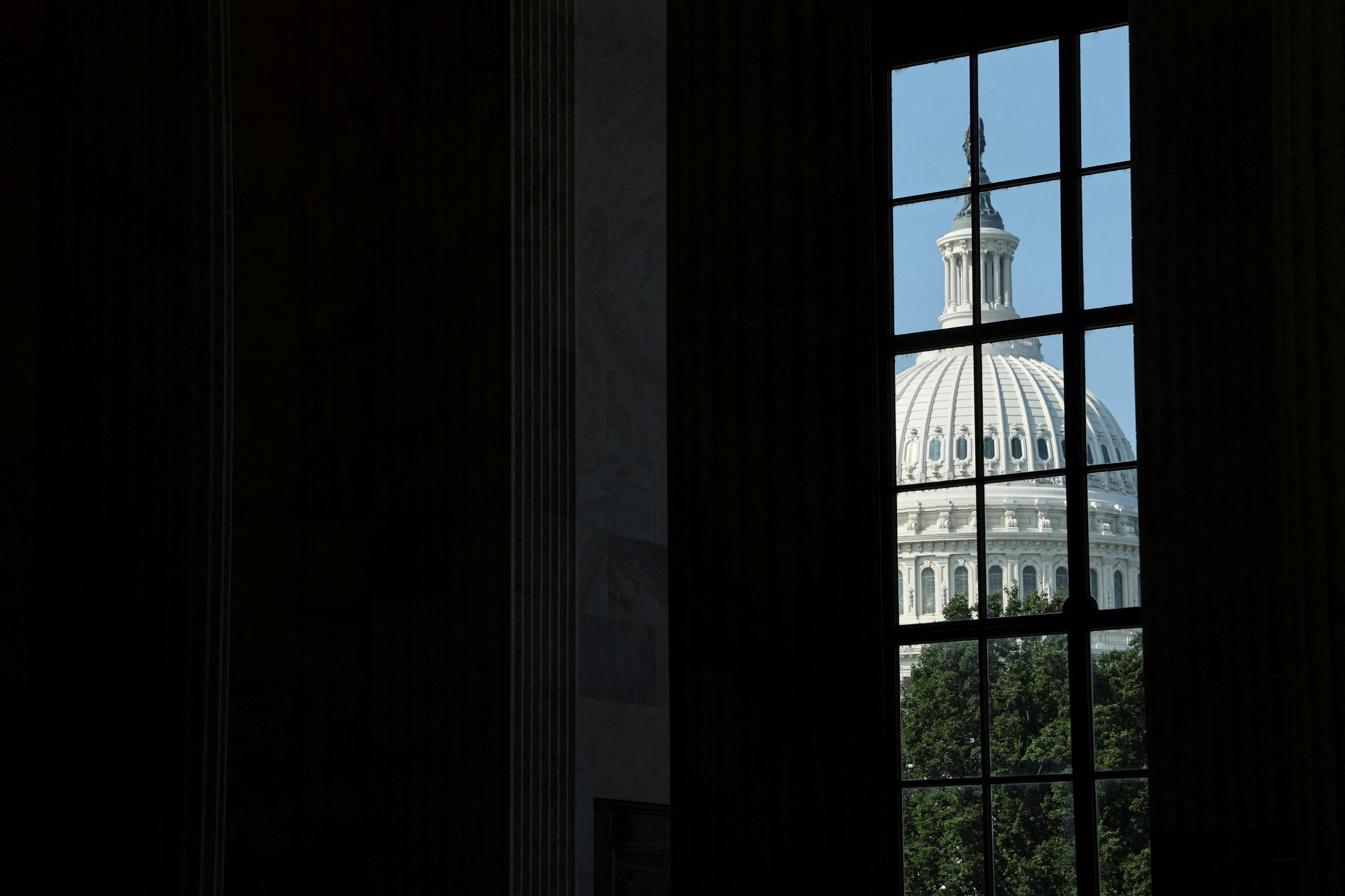 A general view of the U.S. Capitol dome in Washington