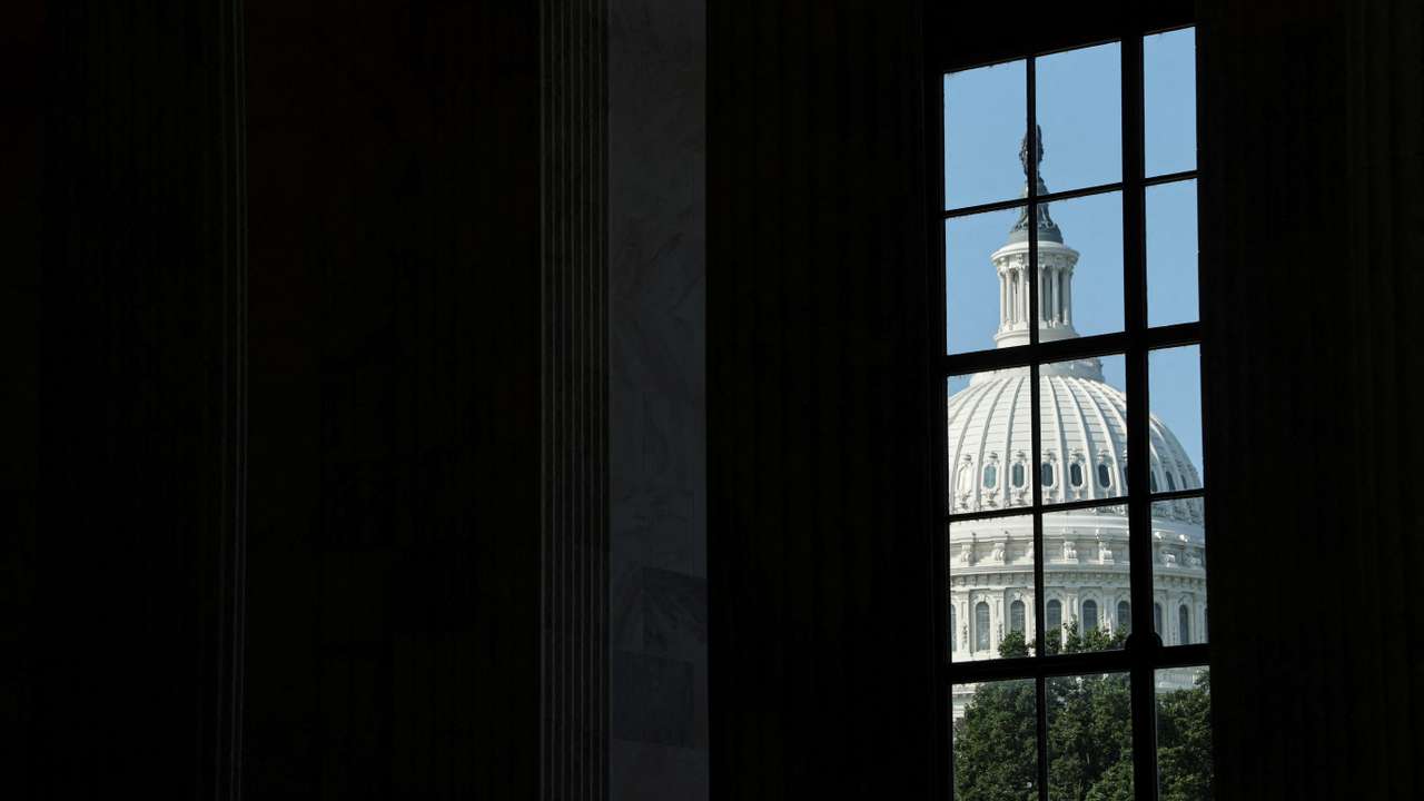 A general view of the U.S. Capitol dome in Washington