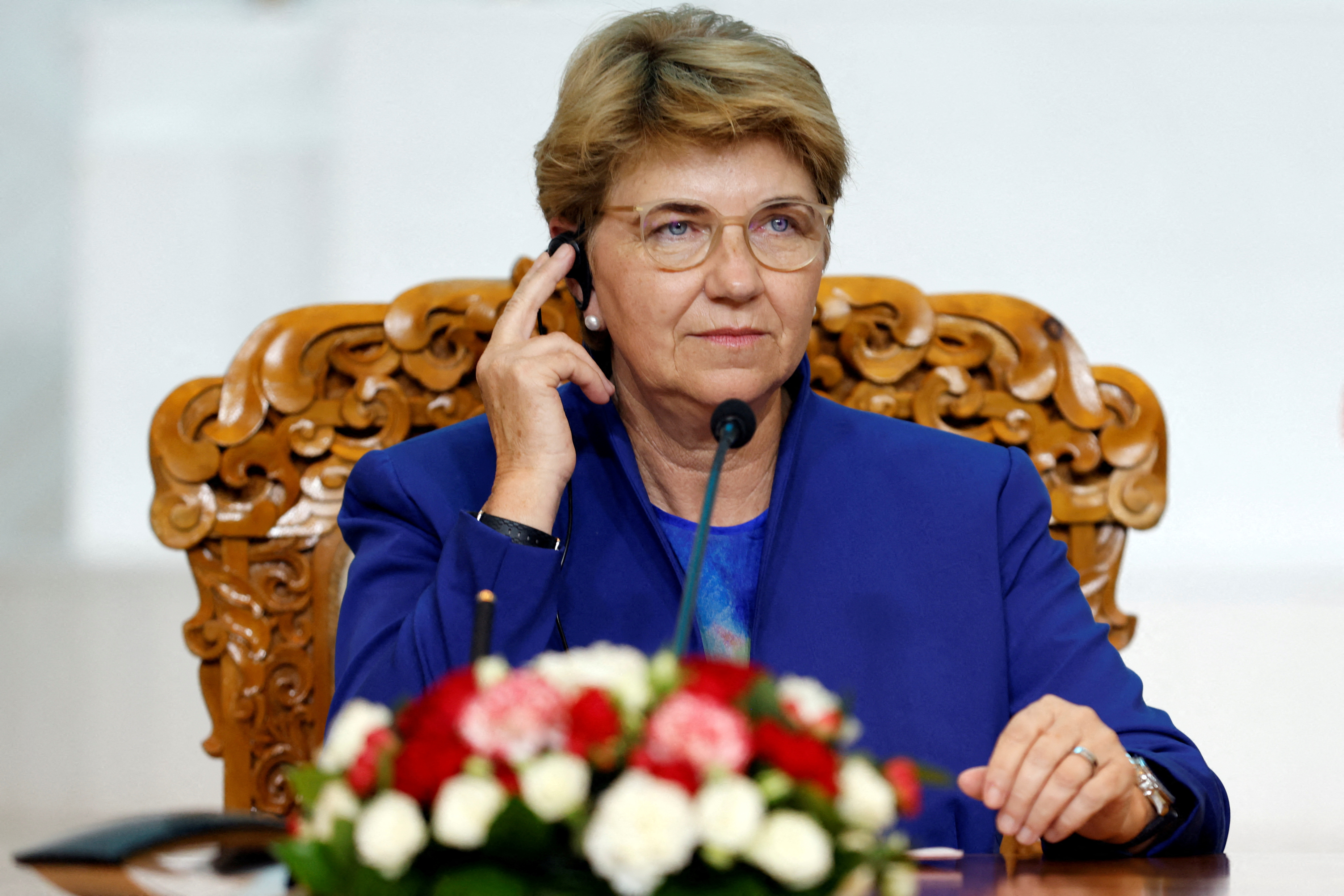 FILE PHOTO: Switzerland's President Amherd visits Mongolia