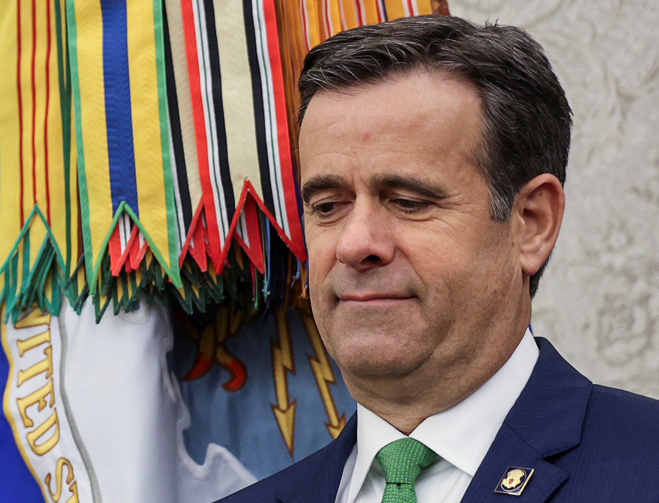 FILE PHOTO: Director of Natiional Intelligence (DNI) Ratcliffe attends Presidential Medal of Freedom ceremony at the White House in Washington