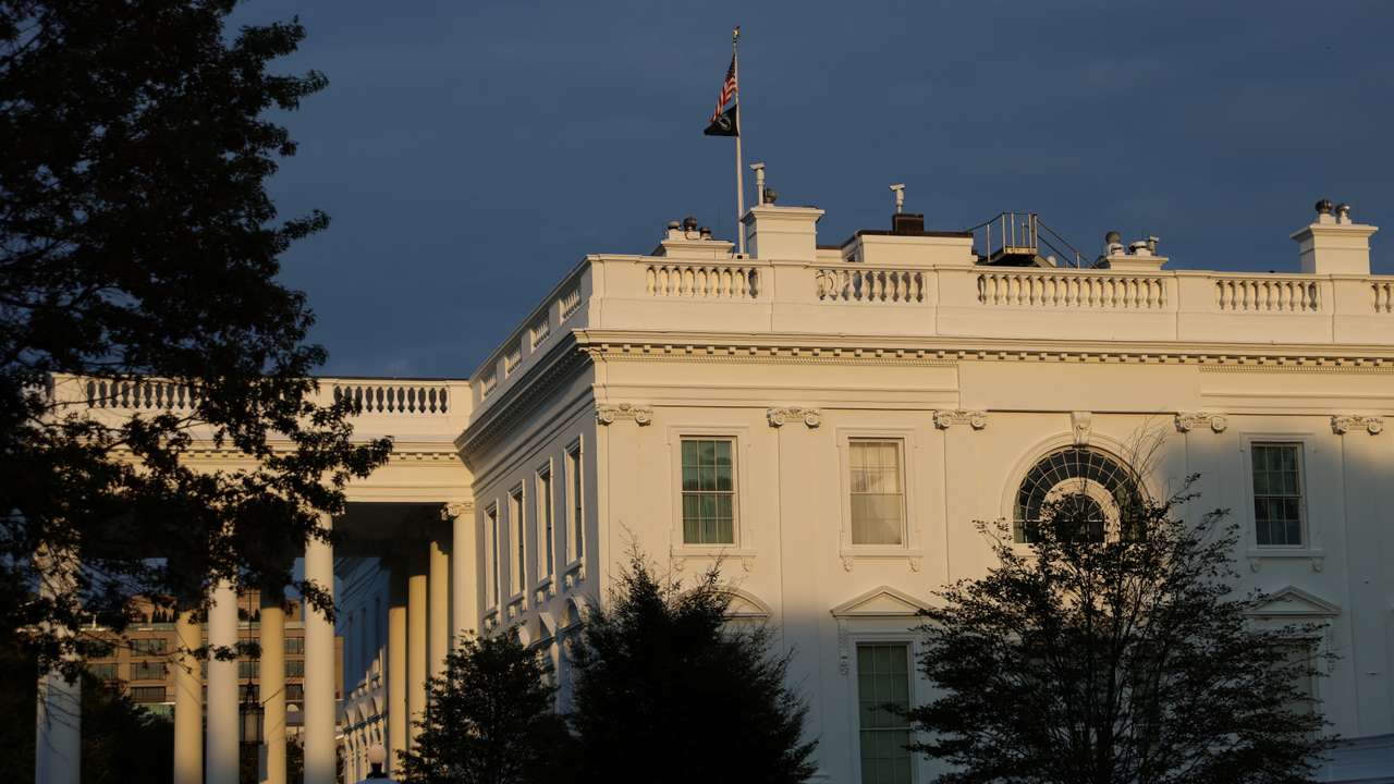 A general view of the White House in Washington
