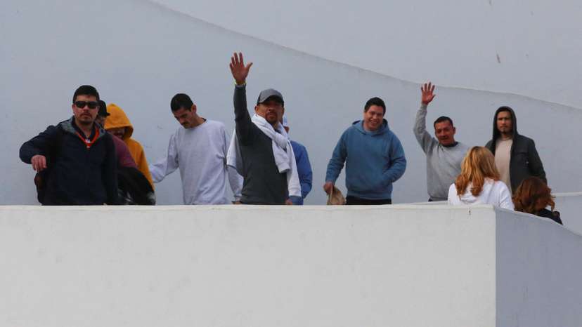 Migrants are deported from the U.S. to Mexico, in Tijuana