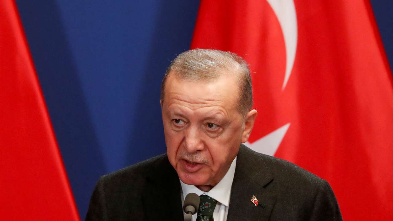 FILE PHOTO: Turkish President Recep Tayyip Erdogan visits Budapest