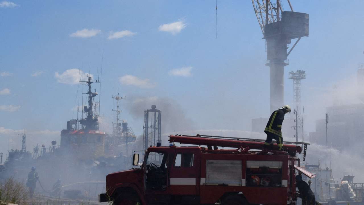 Russia's attack on Ukraine continues, in Odesa